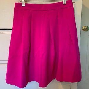 J. Crew | Hot Pink Pleated Skirt